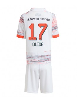Bayern Munich Michael Olise #17 Replika Borta Kläder Barn 2025-26 Kortärmad (+ byxor)